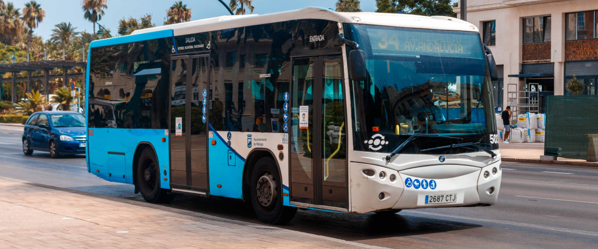 bus on street